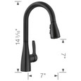 Blanco ATU4422FAB Atura Pull-Down Dual-Spray Bar Faucet