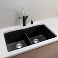 Blanco DIA440DD50 Diamond SILGRANIT 50/50 Double Bowl Undermount Kitchen Sink with Low Divide