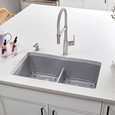 Blanco DIA440DD50 Diamond SILGRANIT 50/50 Double Bowl Undermount Kitchen Sink with Low Divide