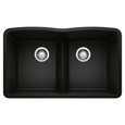 Blanco DIA440DD50 Diamond SILGRANIT 50/50 Double Bowl Undermount Kitchen Sink with Low Divide
