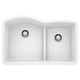 Blanco DIA440DD60 Diamond SILGRANIT 60/40 Double Bowl Undermount Kitchen Sink with Low Divide
