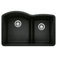 Blanco DIA440DD60 Diamond SILGRANIT 60/40 Double Bowl Undermount Kitchen Sink with Low Divide