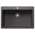 Blanco LIV443SIKSS Liven SILGRANIT Super Single Dual Mount Kitchen Sink