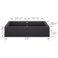 Blanco VIN5265SIK Vintera SILGRANIT Single Bowl Apron-Front Farmhouse Sink