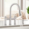 Blanco EMP442FPDS Empressa Pull-Down Dual-Spray Bridge Faucet
