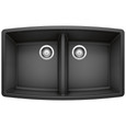 Blanco PER4400SIKD50 Performa SILGRANIT 50/50 Double Bowl Undermount Kitchen Sink
