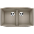 Blanco PER4400SIKD50 Performa SILGRANIT 50/50 Double Bowl Undermount Kitchen Sink