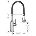 Blanco EMP442FSP Empressa Semi-Pro Pull-Down Dual-Spray Kitchen Faucet