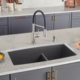 Blanco PER4400SIKD60 Performa SILGRANIT 60/40 Double Bowl Undermount Kitchen Sink with Low Divide