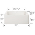Blanco IKO402SIKS Ikon SILGRANIT Single Bowl Apron-Front Farmhouse Sink