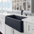 Blanco IKO402SIKS Ikon SILGRANIT Single Bowl Apron-Front Farmhouse Sink