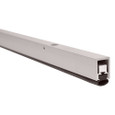 Zero 770AA adjustable head and jamb gasketing, clear anodized aluminum body with neoprene insert, shown in profile view