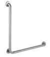 Bobrick B-6898.99 L-Shape, 90 Degree Grab Bar – 30" x 30", Peened Grip