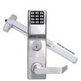 Alarm Lock T2 Series Electronic Exit Trim with Keypad - Battery Operated with Rim Cylinder Kit