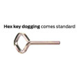 Von Duprin 88-4FT 88 Series 4 ft Wide Stile Crossbar Rim Exit Device, Grade 1, Non-Handed
