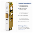 Adams Rite 4913 Heavy Duty Deadlatch Lock Body with 1-1/8" Backset