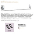 Von Duprin 8875-4FT 4 ft Wide Stile Crossbar Mortise Exit Device with Hex Key Dogging