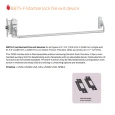 Von Duprin 8875F-3FT Fire Rated Wide Stile Crossbar Mortise Exit Device, Less Dogging, 36"