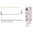 Von Duprin 8827F-4FT Fire Rated 4 ft Wide Stile Crossbar Surface Vertical Rod Exit Device, Less Dogging