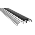 Pemko 249V Adjustable Vinyl Top Threshold 3-1/2 inch wide, Mill Finish Aluminum, with weather sealing vinyl insert and UL 10C fire certification