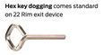 Von Duprin Von Duprin 22 Rim Exit Device - 3-Foot VON-22-3