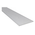 Pemko 228 Series Commercial Threshold with Safety Tread - 8"; Width, 1/4"; Height, Aluminum Construction