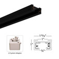 WAC Lighting J Track 2-Circuit Wire Way Cover Track Component