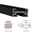 WAC Lighting J Track Floating Canopy Connector Track Component