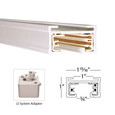 WAC Lighting J Track 2-Circuit Live End Connector Track Component