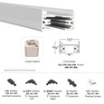 WAC Lighting L Track Single Circuit 120V Track Component