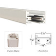 WAC Lighting L Track Power Feedable I Connector Track Component