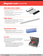 Alarm Controls Magnetic Lock Accessories - AM6360/AM6361 Filler Wall Plate for all 600 and 1200 Series Magnetic Locks