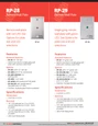 Alarm Controls RP Series - LED Illuminated Remote Plates - RP29  Single Gang, Stainless Steel Wall Plate
