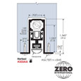 Zero 350 Regular Duty Automatic Door Bottom Clear Anodized Aluminum Finish