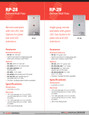Alarm Controls RP Series - LED Illuminated Remote Plates - RP-33, RP-35 Single Gang, Stainless Steel Wall Plate, Red, Yellow and Green LED