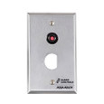 Alarm Controls RP Series - Push Button Remote Plates - RP-49 One Button Indicating Shunt Switch, “D” Hole for Ace Lock