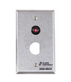 Alarm Controls RP Series - Push Button Remote Plates - RP-49 One Button Indicating Shunt Switch, “D” Hole for Ace Lock