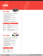 Alarm Controls System Accessories - LD 1/2" LEDs