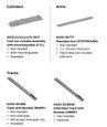 LCN LCN 6033 Pacer Double-Acting, Concealed In Frame, Single Lever Arm Track Closer - Powder Coat Finish LCN-6033-POWDER