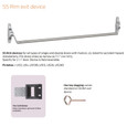 Von Duprin 55 Series - 4 ft Narrow Stile Crossbar Rim Exit Device