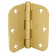 Hager RC1842 - 5/8" Radius Round Corner Full Mortise Plain Bearing Residential Hinge, 5 Knuckle