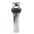 Grid Drain with 1-1/2 Inch Opening and 4 Inch Tailpiece, Polished Chrome - THP5067#CP