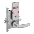 Schlage L9050 - Entrance/Office 07 Lever Mortise Lock - Grade 1 Non-Deadbolt Function Single Cylinder Keyed Lever Lock, Indicator with Text, Interior Indicator "Locked/Unlocked"