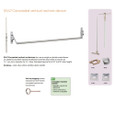 Von Duprin 5547WDC-F-4ft Fire Rated Concealed Vertical Rod Exit Device for 4ft Narrow Stile Wood Doors, Less Dogging