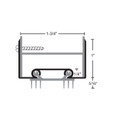 NGP 35ET6DKB Thermoplastic Door Shoe with Aluminum Base - 48" Maximum Length Dark Bronze