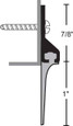 NGP 97V Vinyl Door Sweep, Mill Aluminum