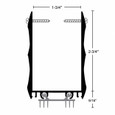 NGP 99TA Extended Door Shoe with Thermoplastic Insert - Anodized Aluminum Construction