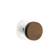 Emtek Select Brass Conical Stem Dark Walnut Knob- Passage