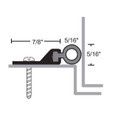 NGP 161NA Perimeter Seal, Neoprene, Satin Aluminum Clear Anodized Finish