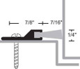 NGP 185PDKB Perimeter Seal, Polypropylene Pile, 72", Dark Bronze Finish